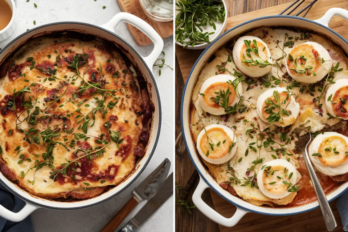 What is the difference between au gratin and scalloped?