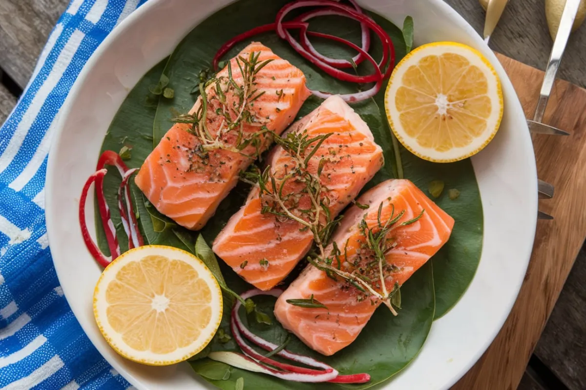 How to cut salmon in cubes