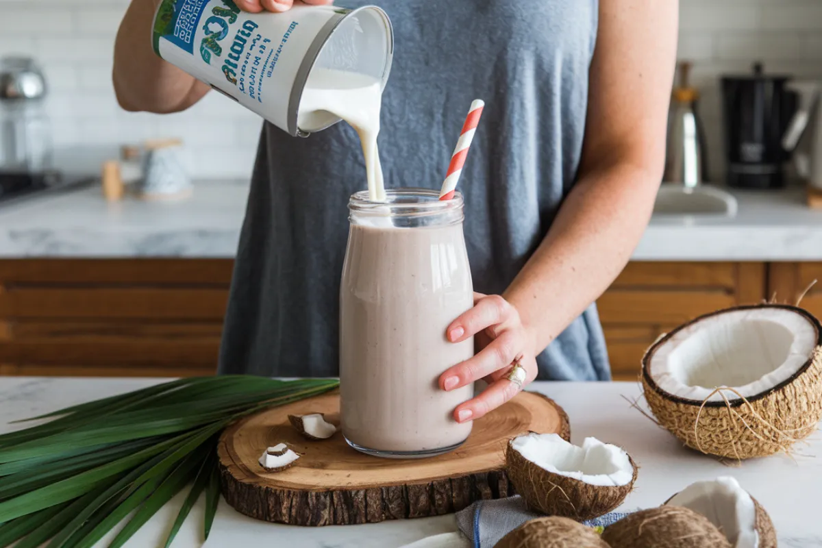 What fruits go well with coconut milk?