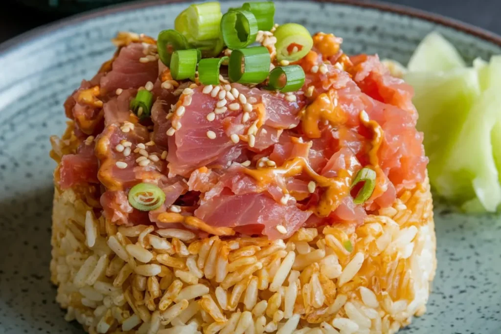 How Many Calories Are in Crispy Rice Spicy Tuna?