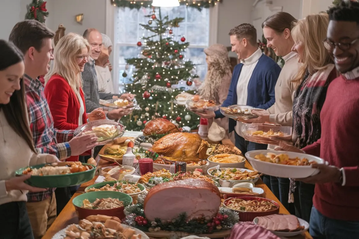 What is a Potluck Christmas Party?
