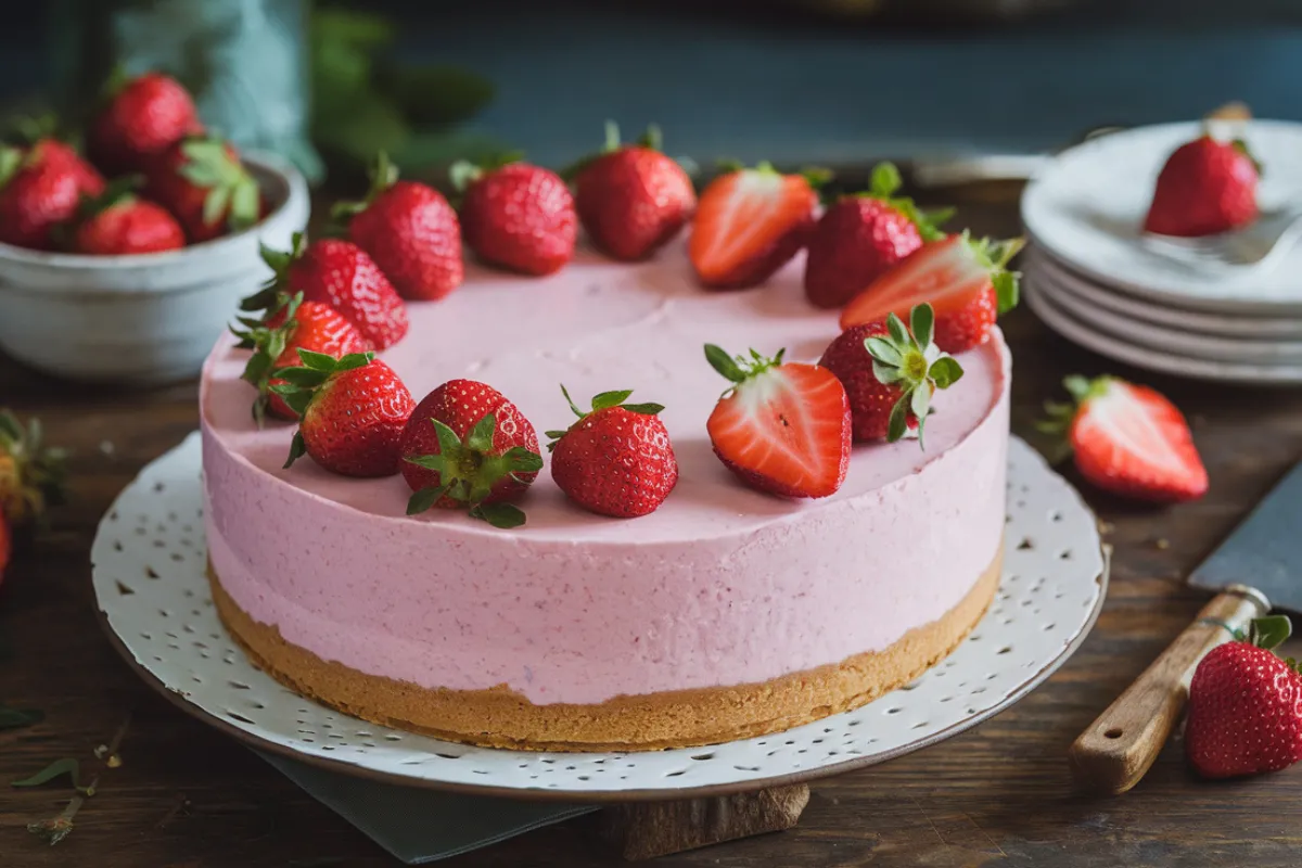 What Is Strawberry Cheesecake Made Of?