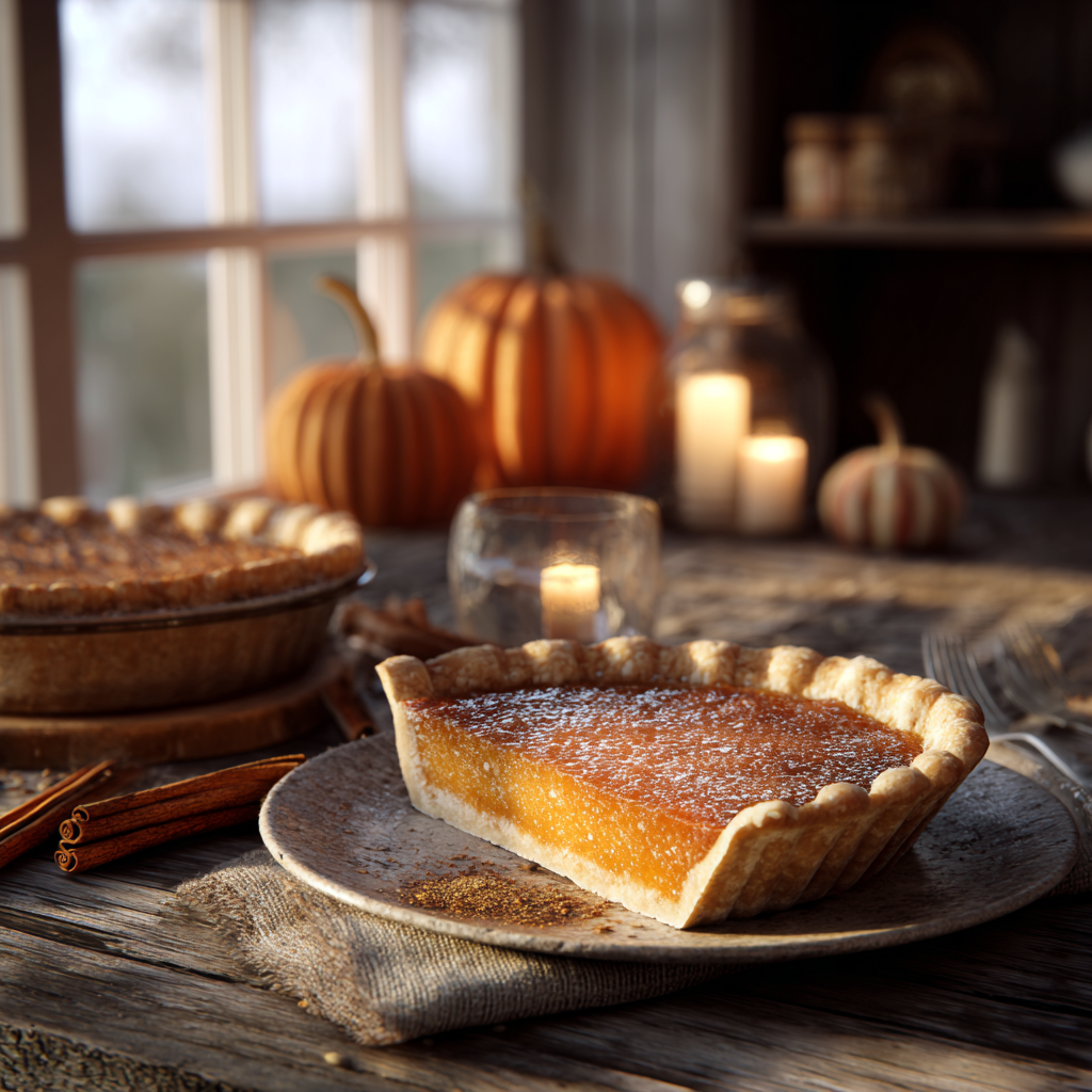 Pumpkin dessert recipe cozy autumn table