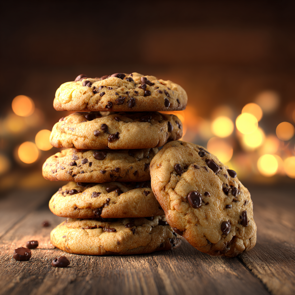 Freshly baked chocolate chip cookies recipe