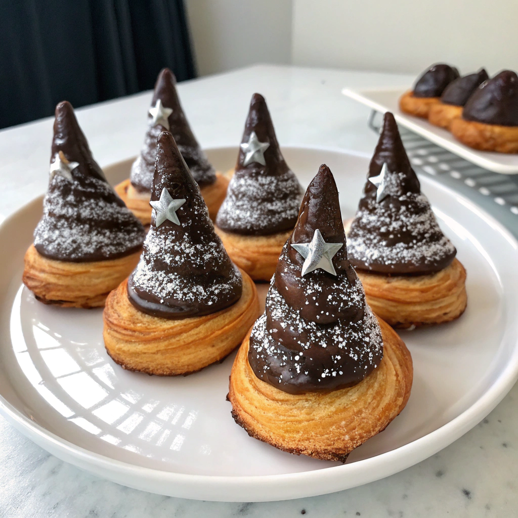 witch-hat-croissants-dipped-in-chocolate-