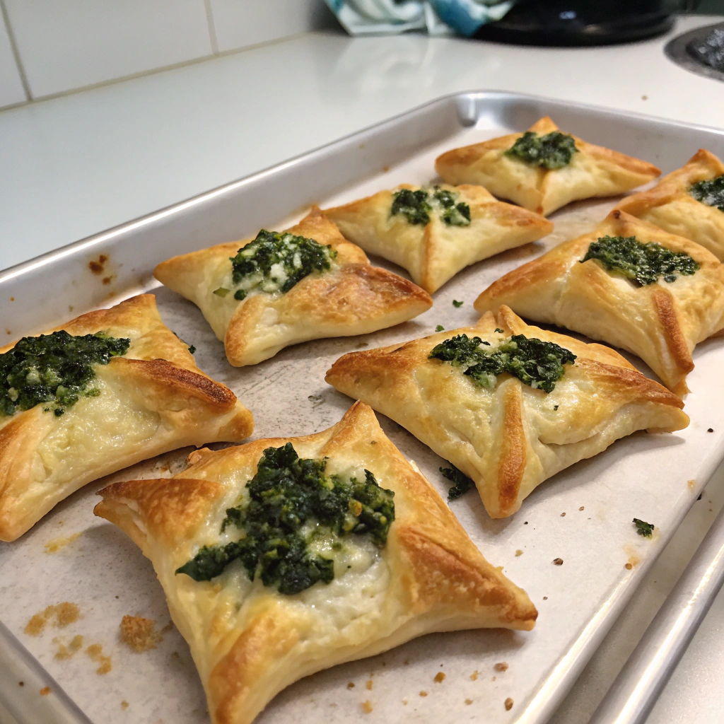 bat-wing-spinach-puffs---flaky-pastry-stuffed-with