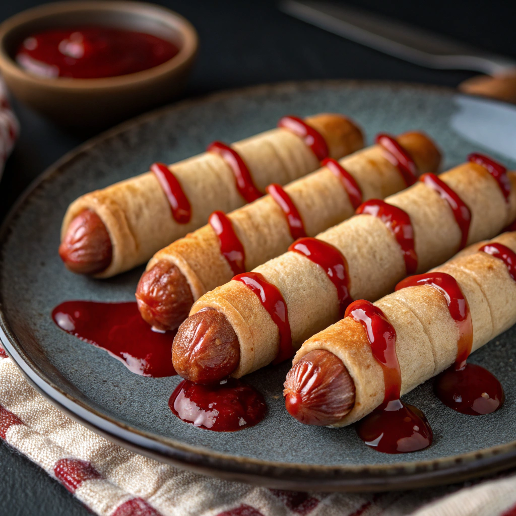 haunted-hot-dog-fingers---cocktail-sausages-carved