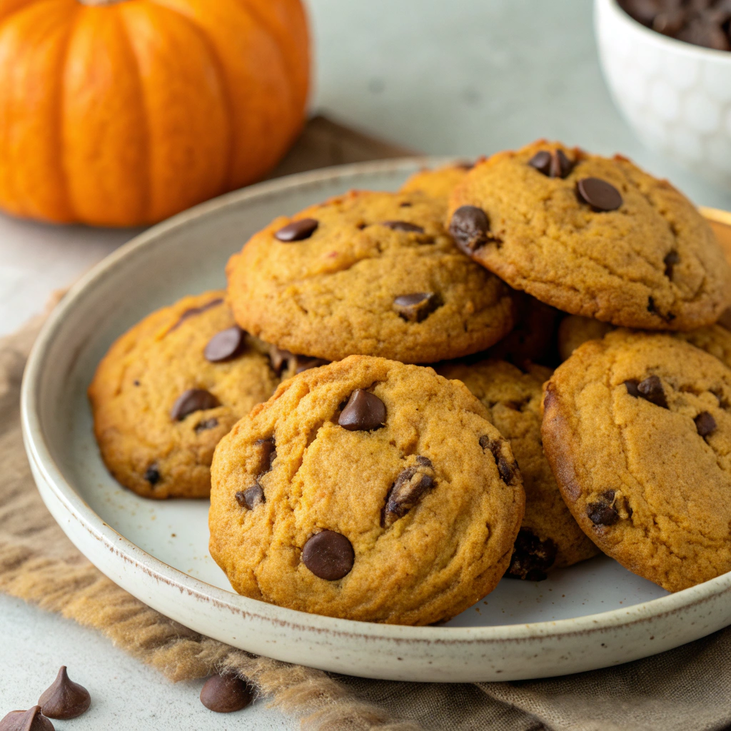 pumpkin-chocolate-chip-cookies-