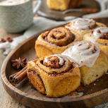 pumpkin-cinnamon-rolls-with-buttermilk-icing--soft