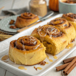 pumpkin-cinnamon-rolls-with-melted-butter-drizzle-