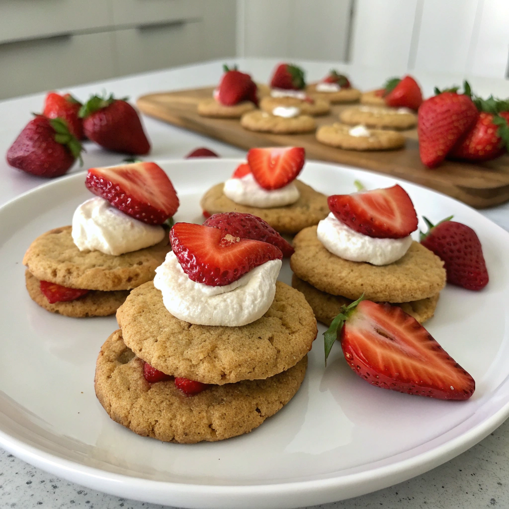 strawberry-shortcake-protein-cookies-