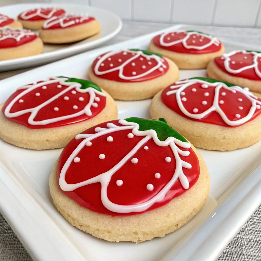 strawberry-shortcake-sugar-cookies-with-glaze-