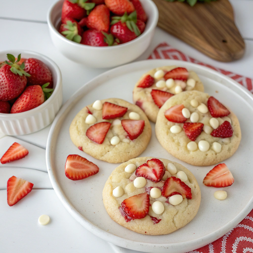 white-chocolate-strawberry-shortcake-cookies-