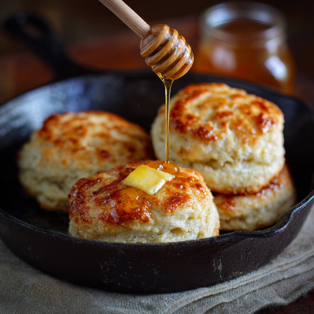 Buttermilk_Biscuits_with_Honey_Butter_-_Warm