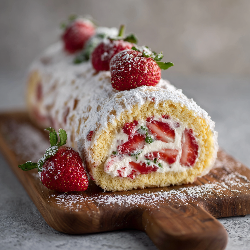 Snowy_Strawberry_Christmas_Cake_Roll_Soft_Sponge_