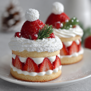 Strawberry_Santa_Hat_Mini_Cakes_Mini_Sponge_Cakes