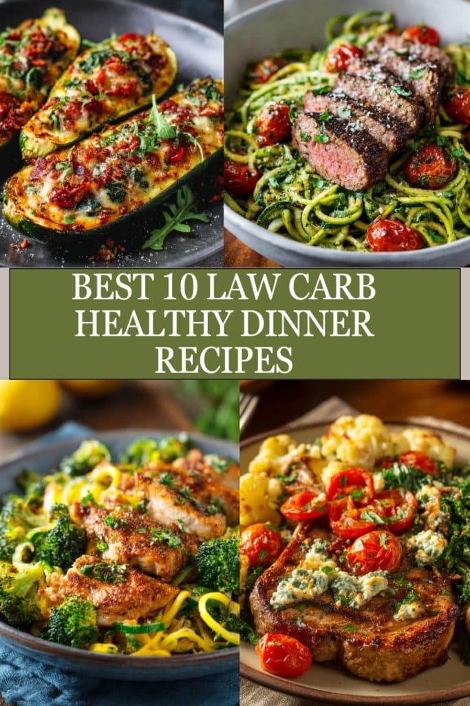 best 10 law carb Healthy Dinner Recipes