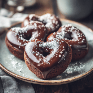 Chocolate Heart Donuts – Cozy, Sweet & Irresistible! 🍫❤️🍩