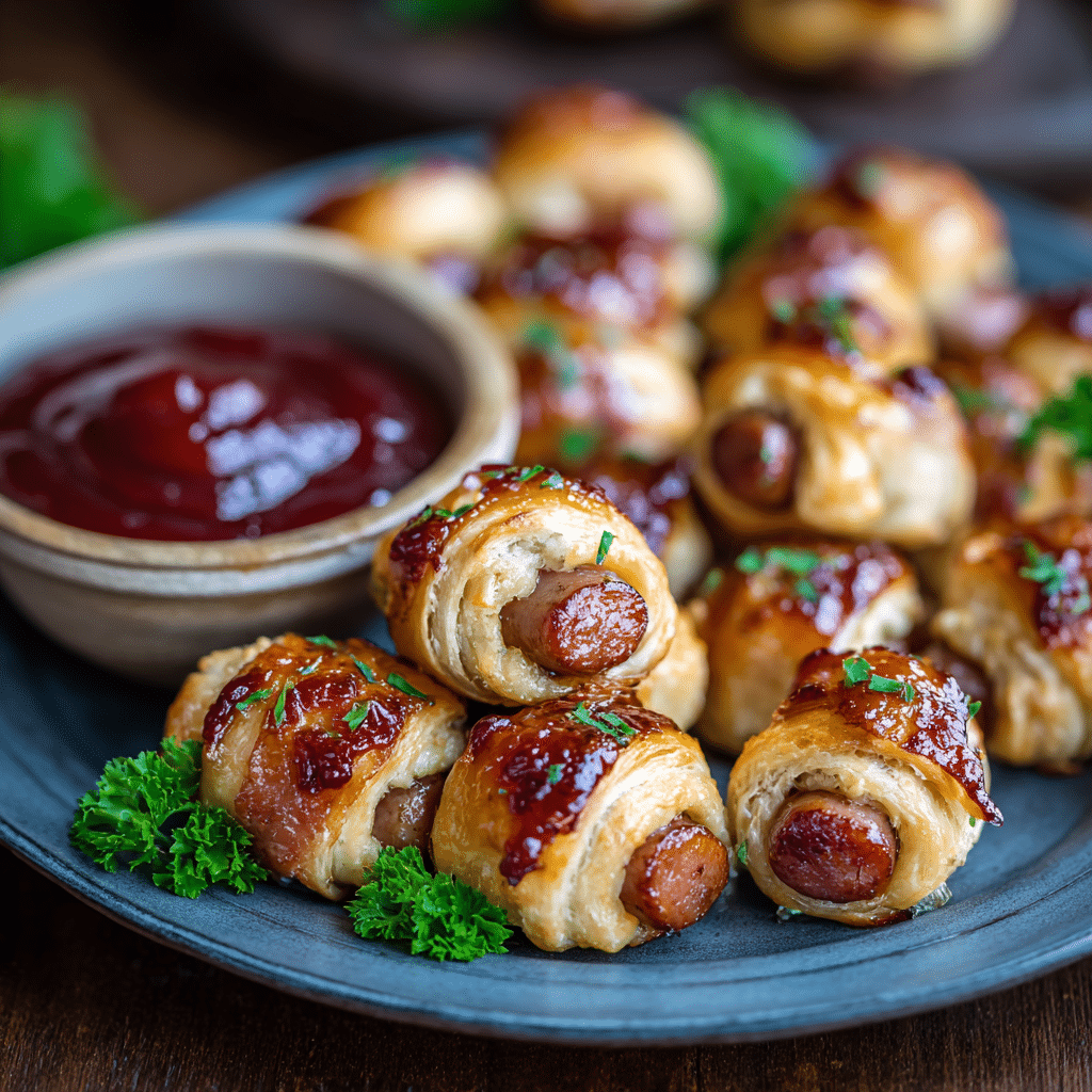 Bite-Sized Pigs in a Blanket Appetizers