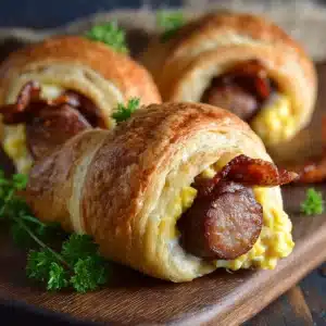 Breakfast Crescent Roll Pigs in a Blanket