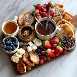 Chocolate Fondue Breakfast
