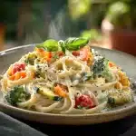 Creamy Pasta Primavera with Parmesan Sauce