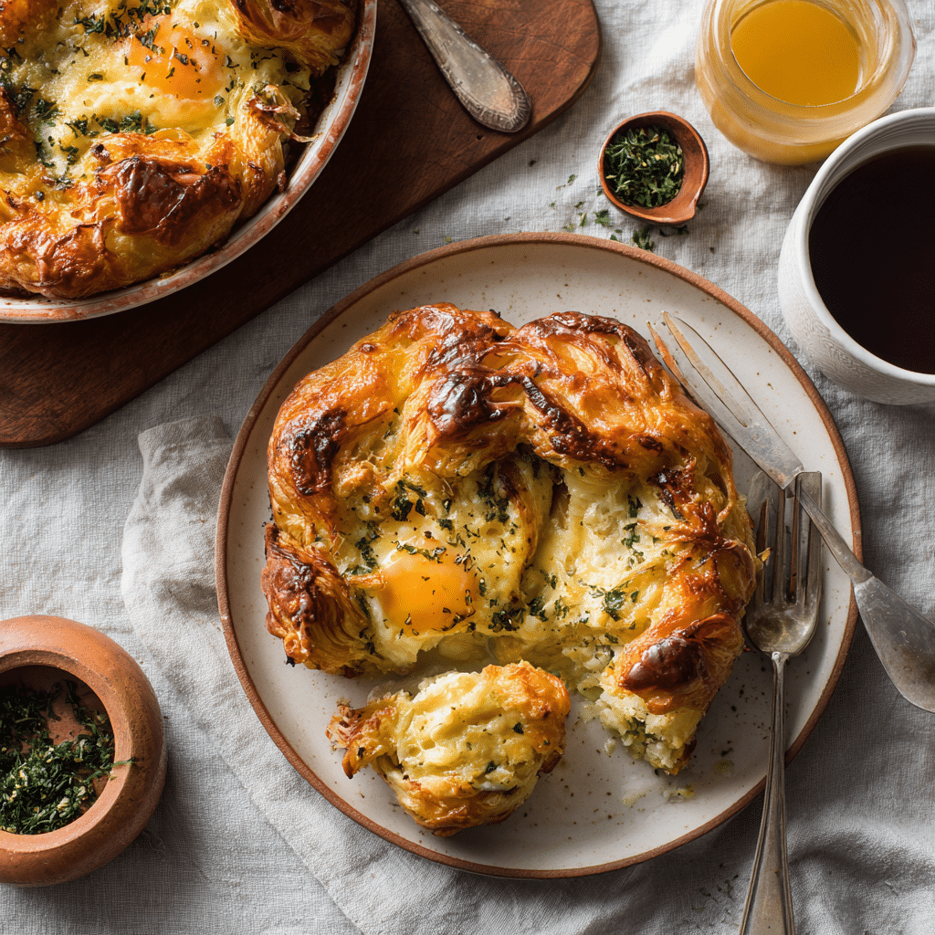 Croissant Egg Bake for Two