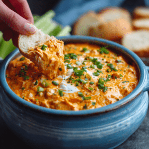 Easy Crockpot Buffalo Chicken Dip