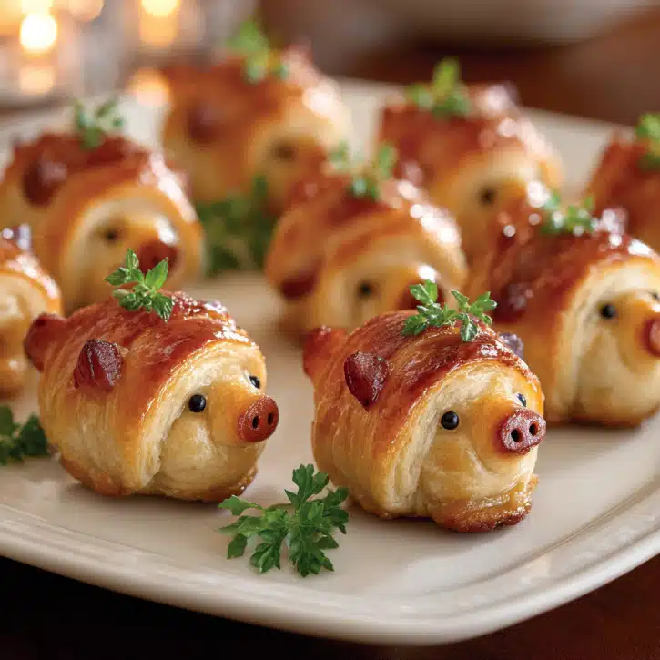 Mini Pigs in a Blanket for Buffets