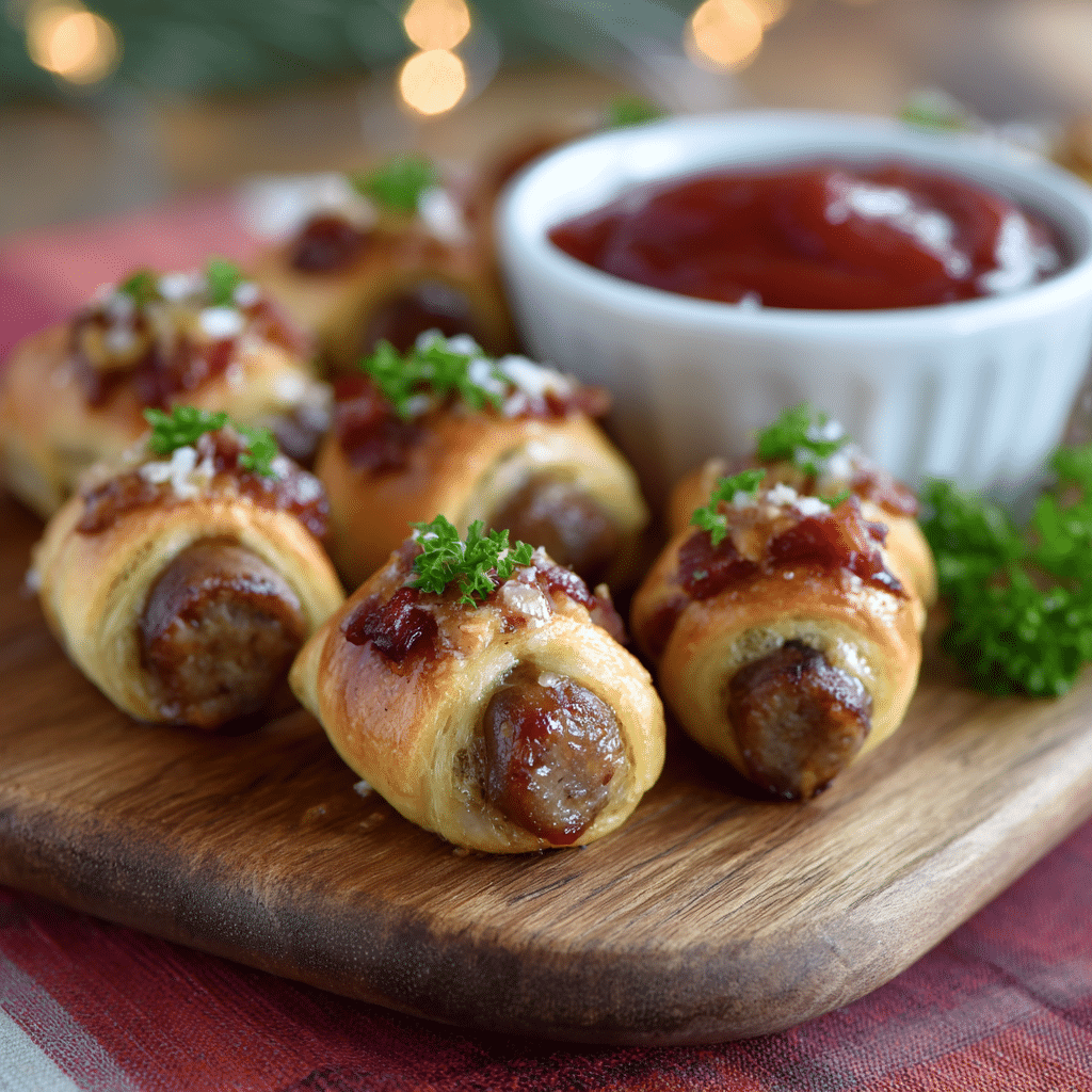 Mini Pigs in a Blanket for Buffets