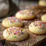 Soft Lemon Sugar Cookies with Spring Sprinkles