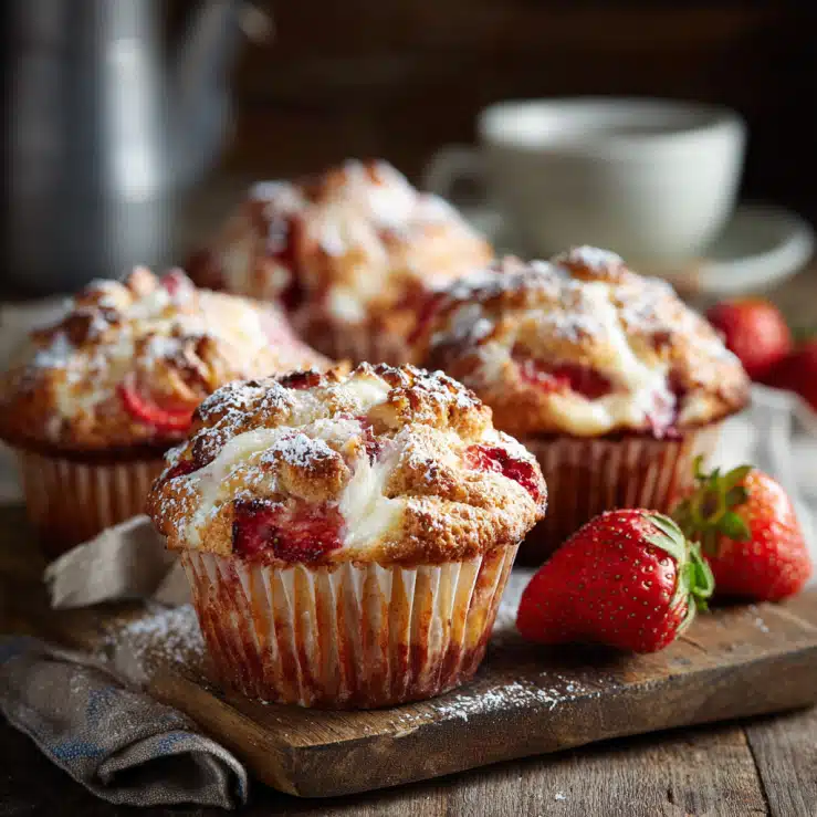 Strawberry Cream Cheese Muffins