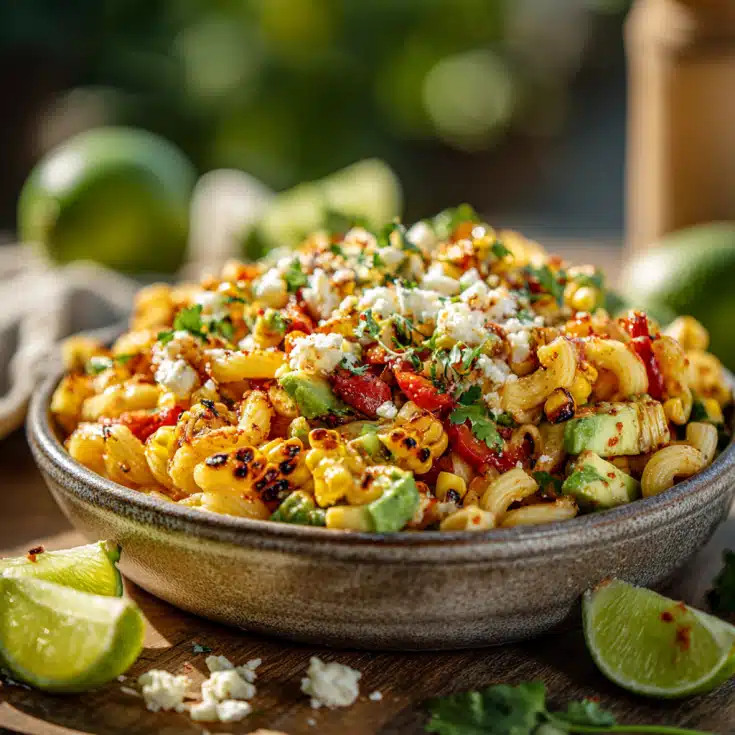 Spicy Street Corn Pasta Salad