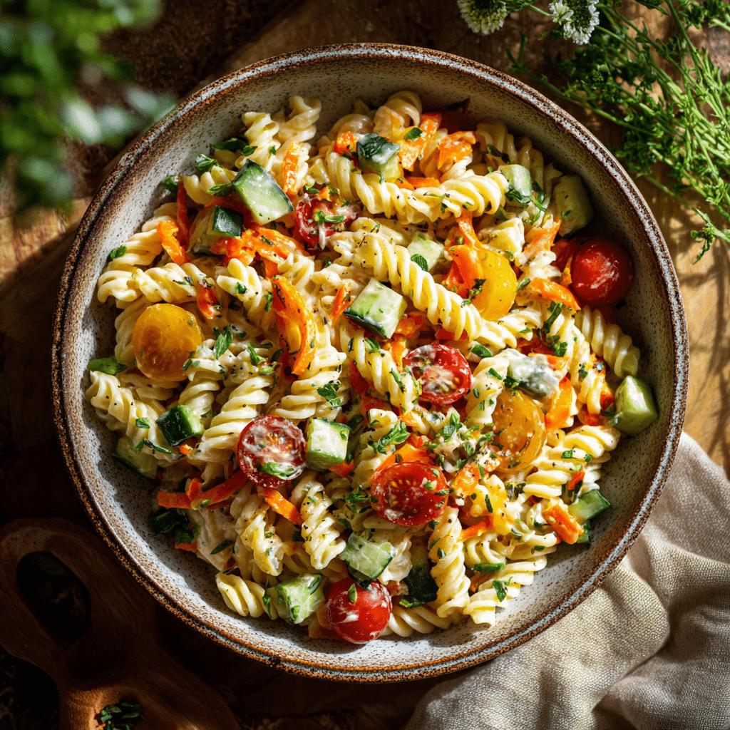 Creamy Vegan Pasta Salad