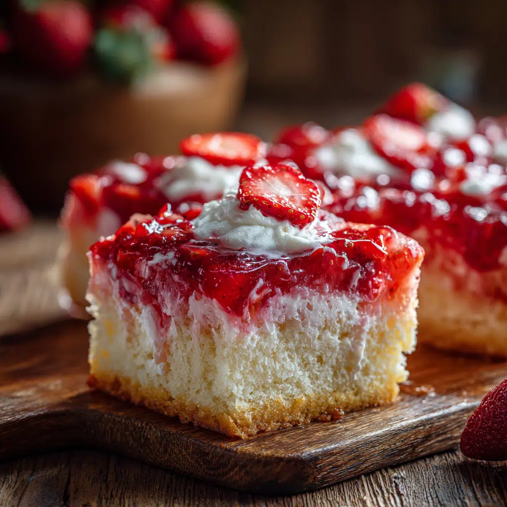 Strawberry Poke Sheet Cake