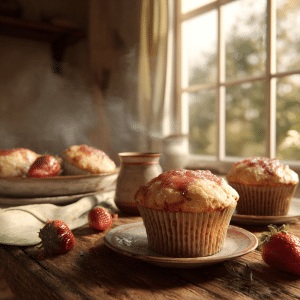 Strawberry Purée Muffins