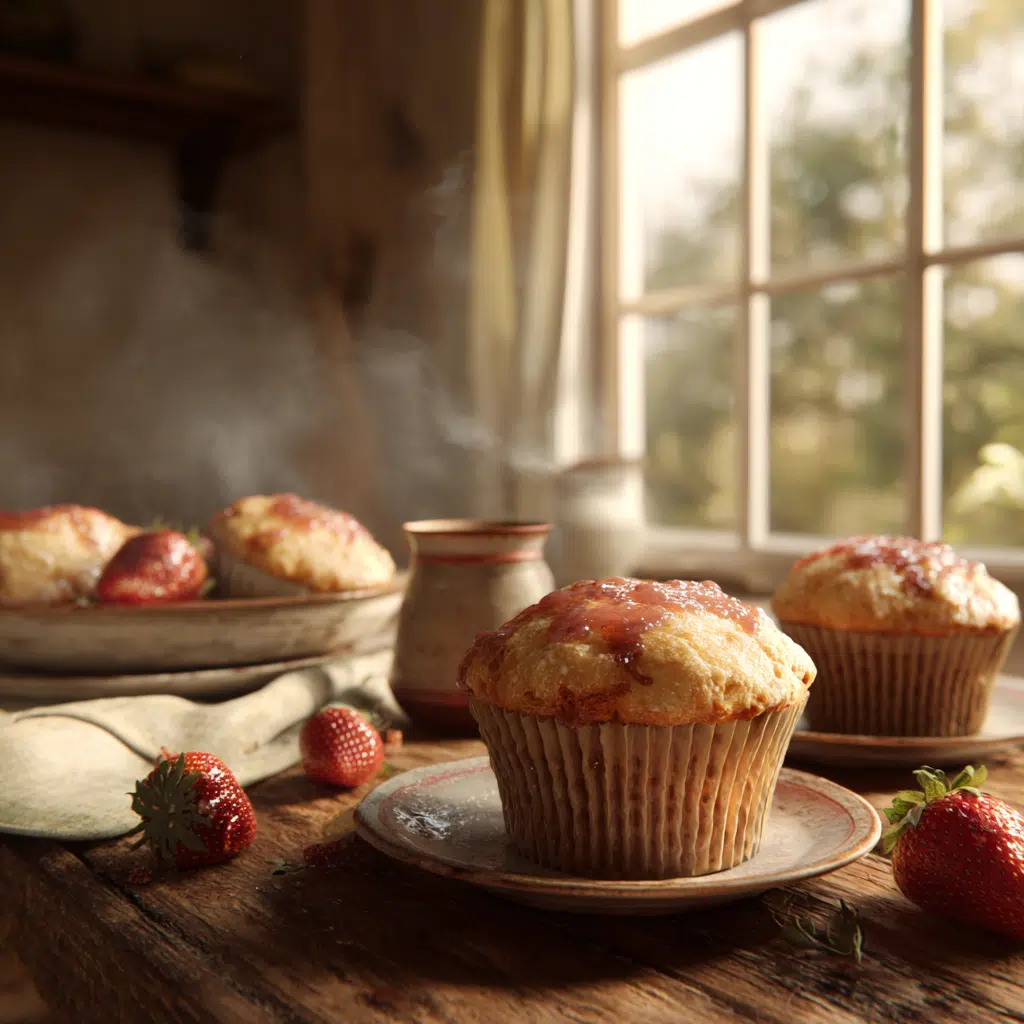 Strawberry Purée Muffins