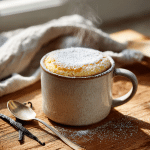 Mug Vanilla Sponge Cake in Microwave