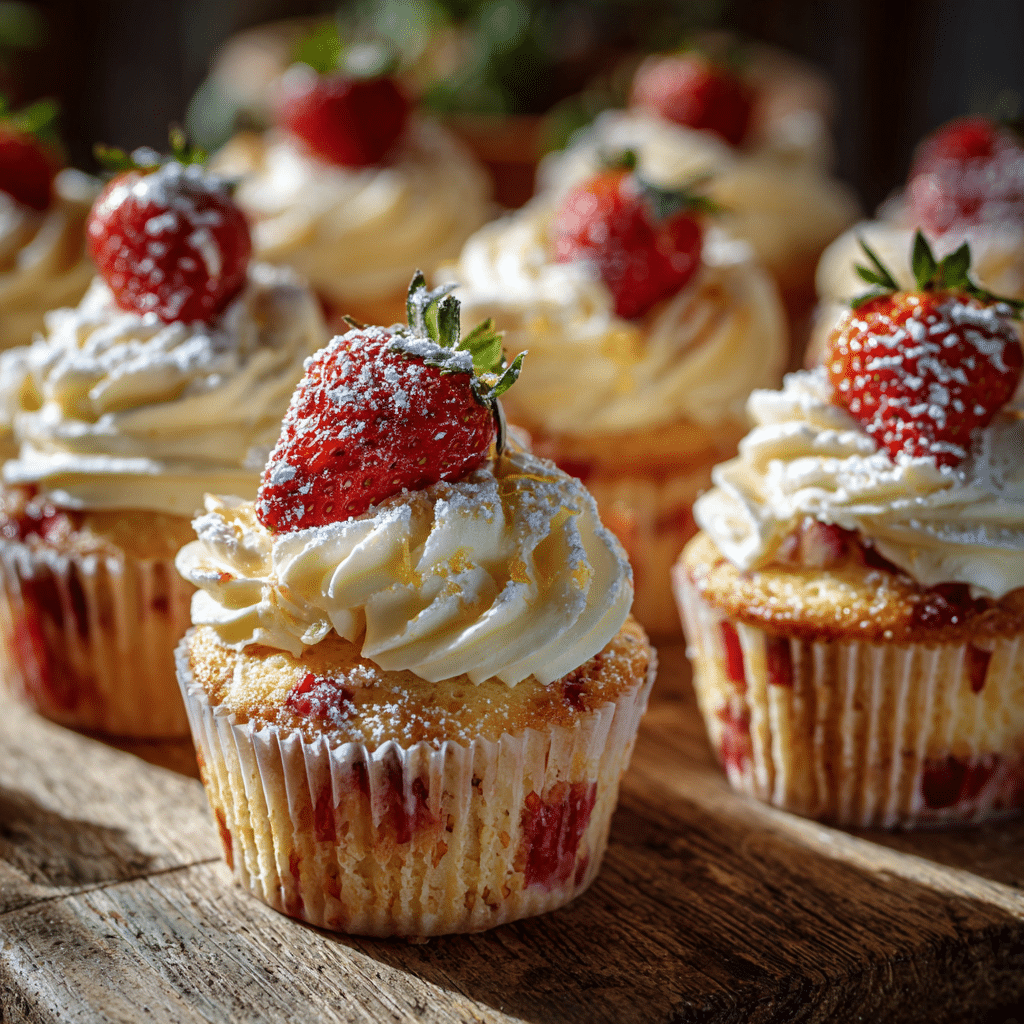 Strawberry Lemon Cupcakes