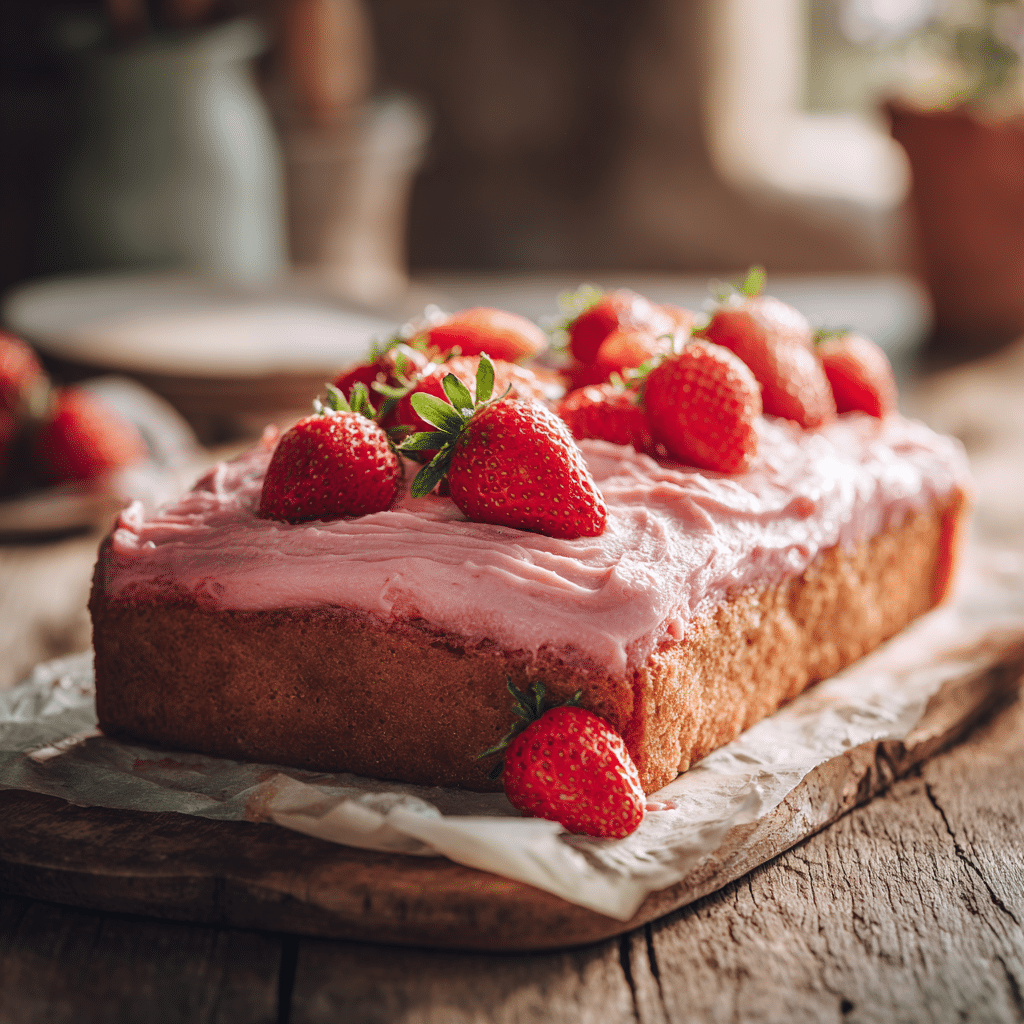 Gluten Free Strawberry Sheet Cake