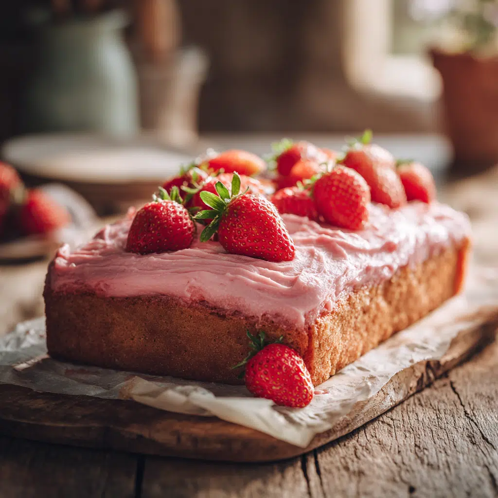 Gluten Free Strawberry Sheet Cake