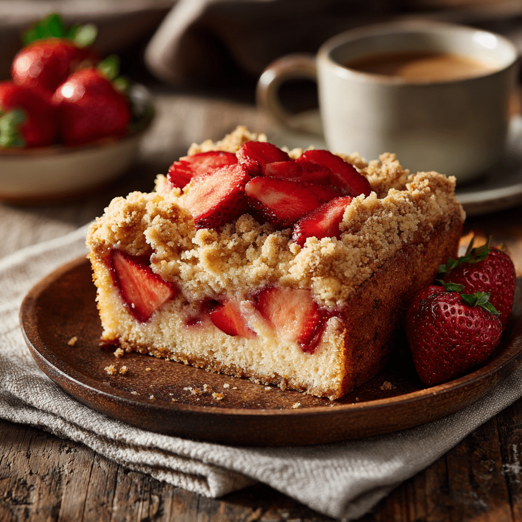Strawberry Lemon Coffee Cake
