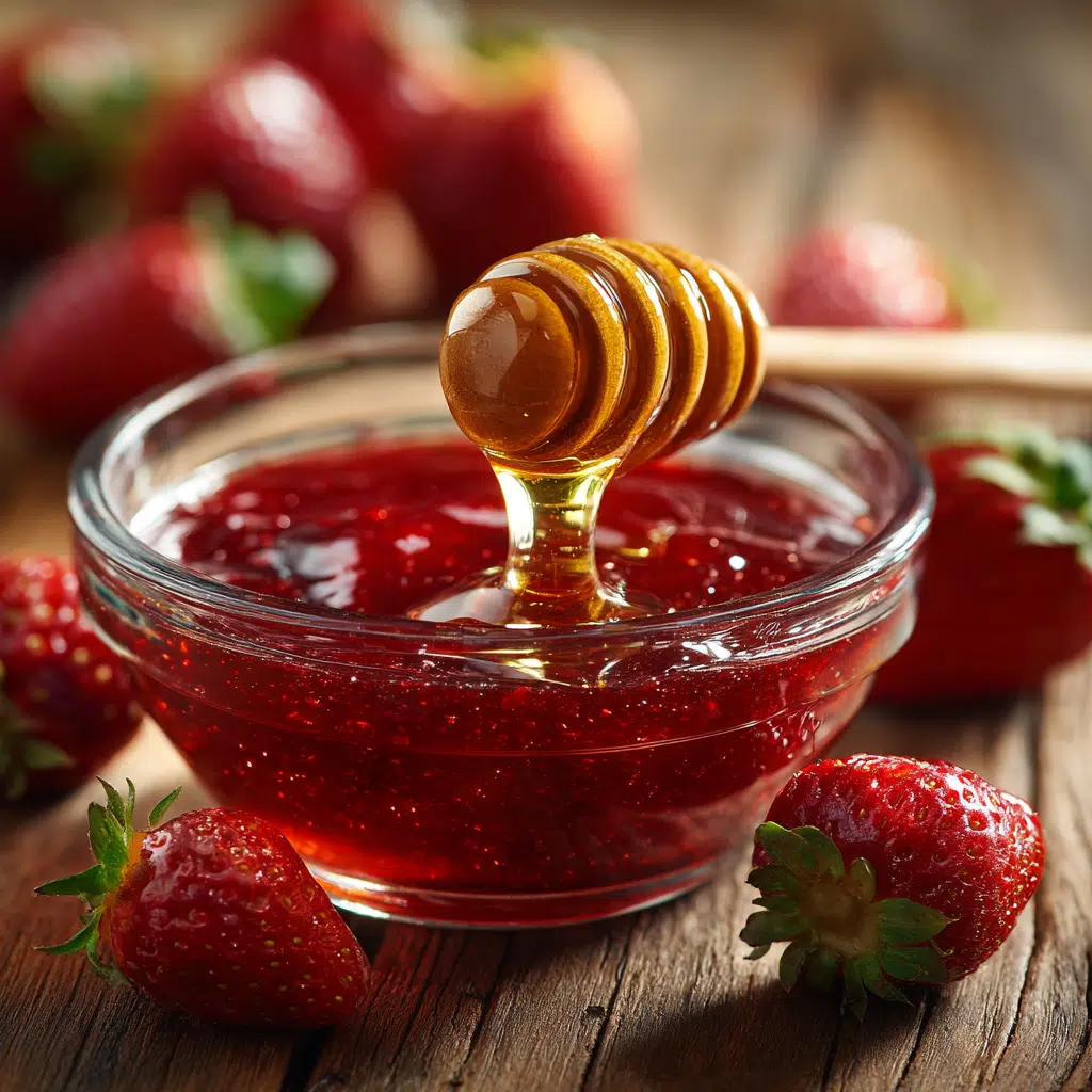 Strawberry Purée with Honey