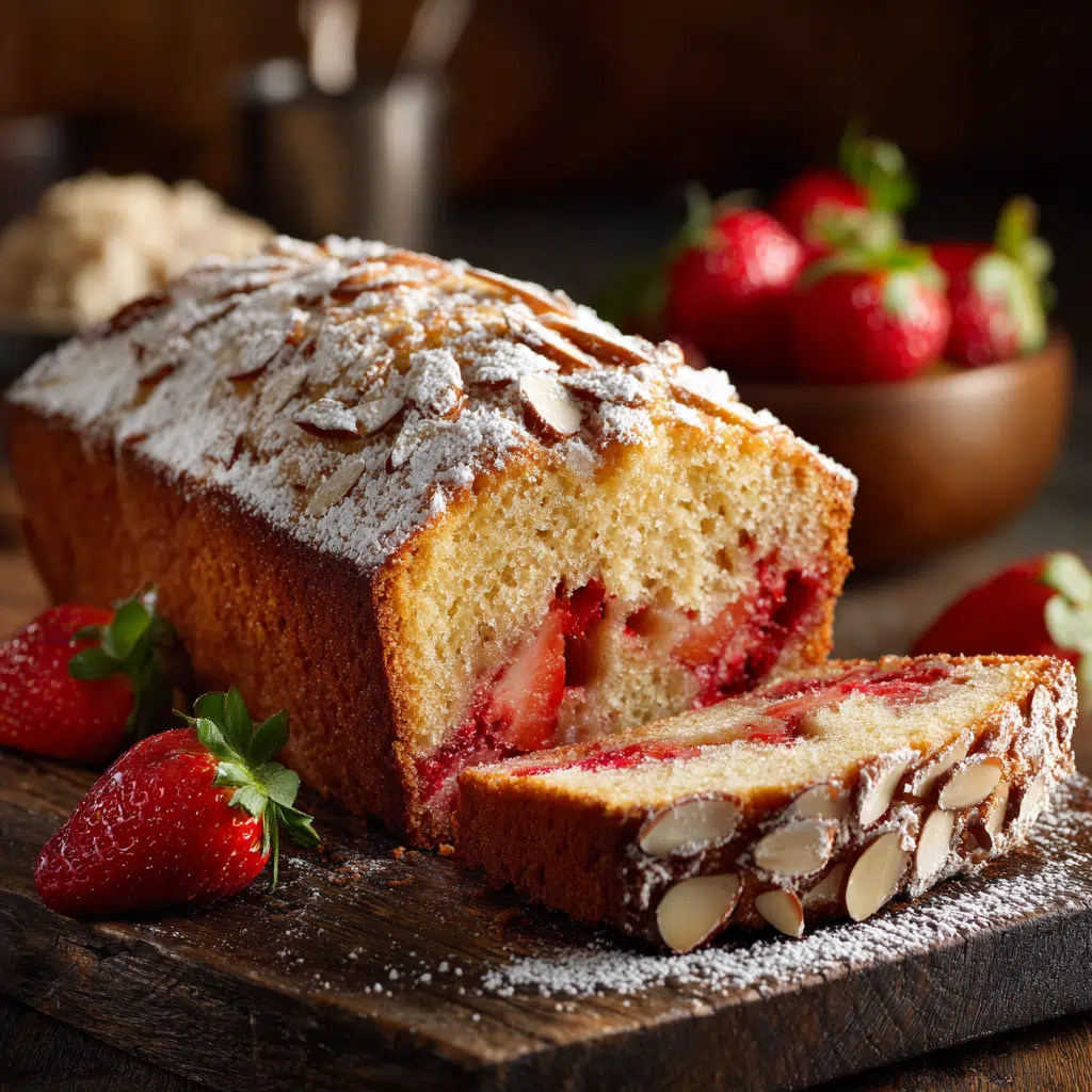 Strawberry Almond Pound Cake