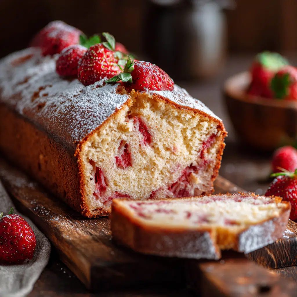 Strawberry Sour Cream Pound Cake