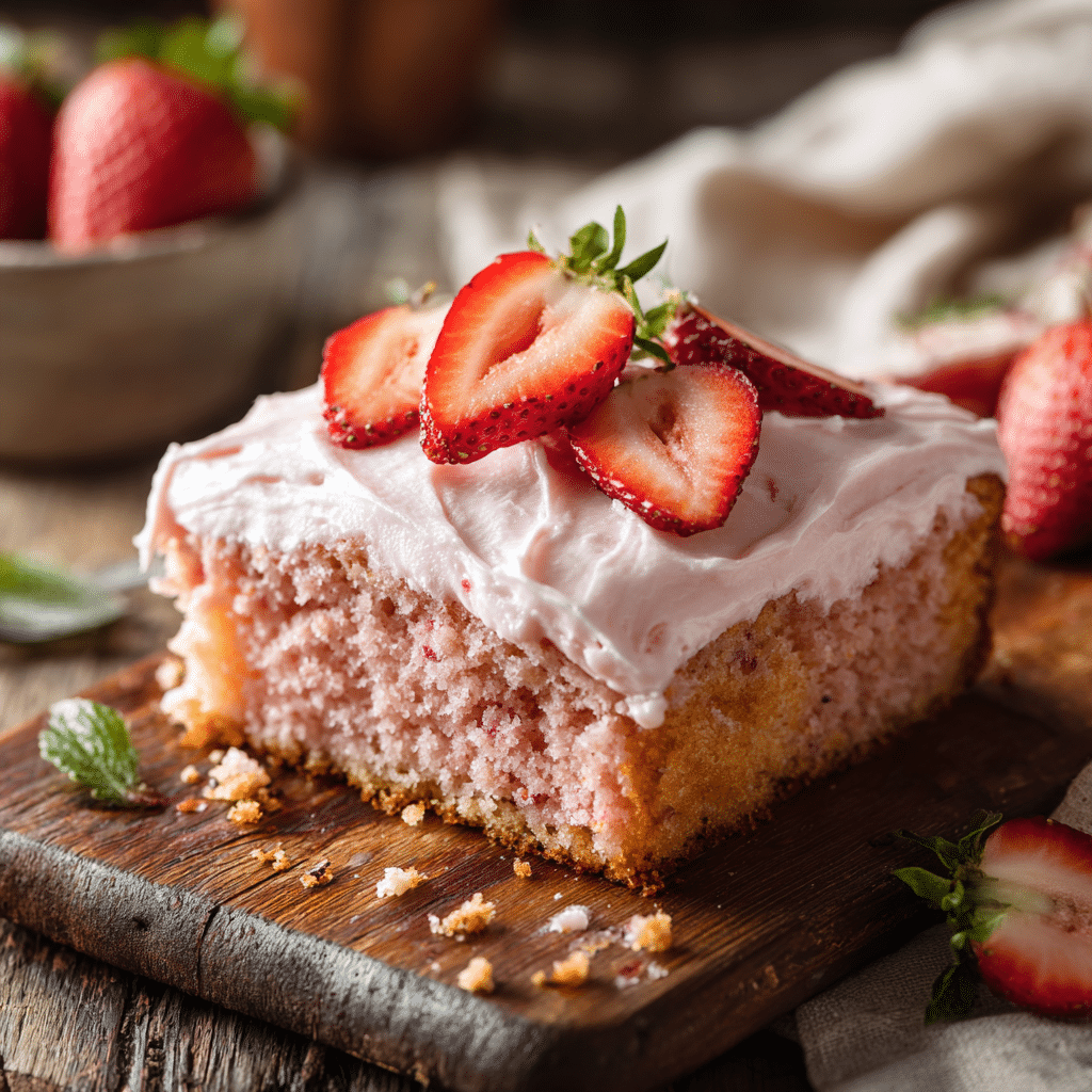 Easy Strawberry Sheet Cake