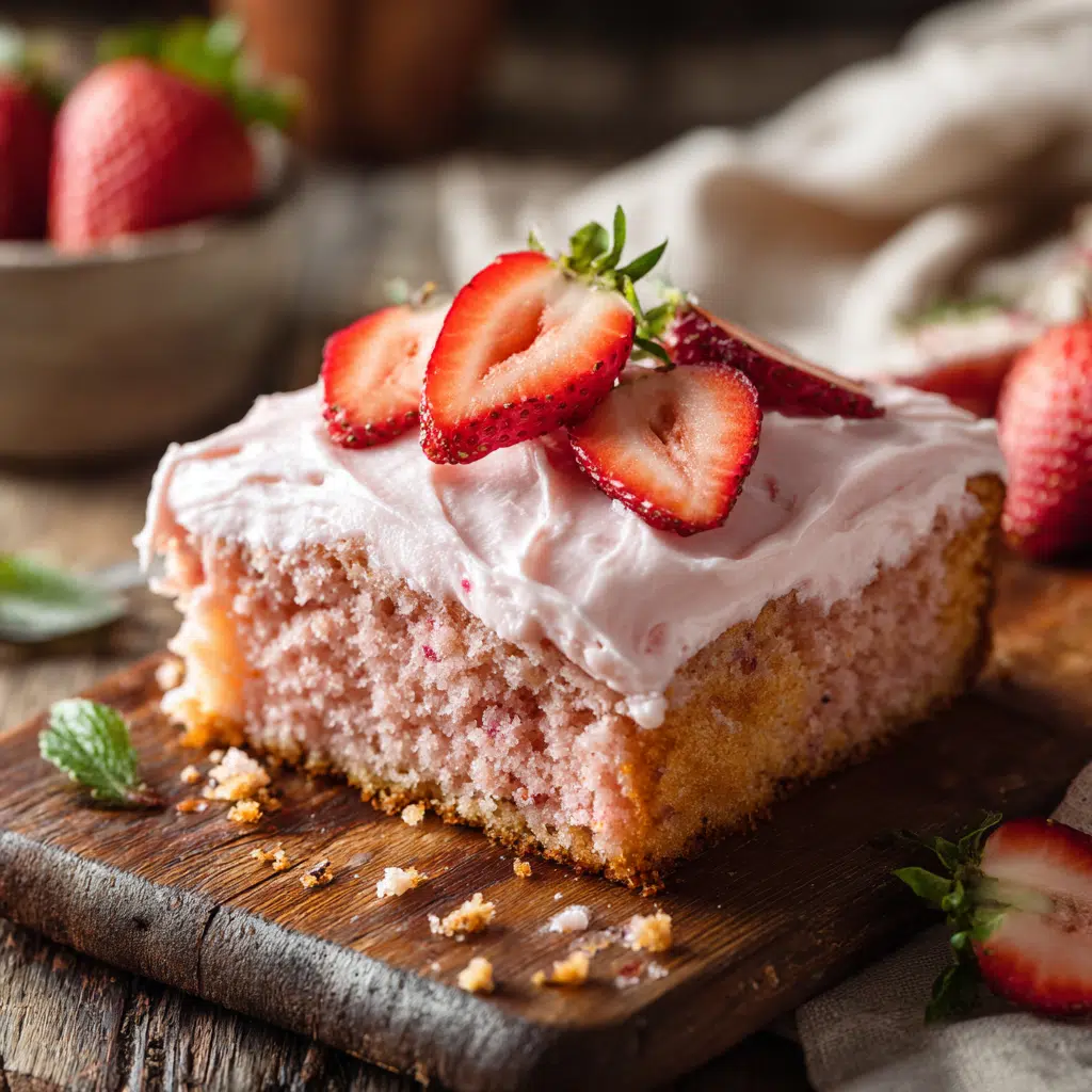 Easy Strawberry Sheet Cake