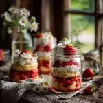 Gluten Free Strawberry Shortcake Jars