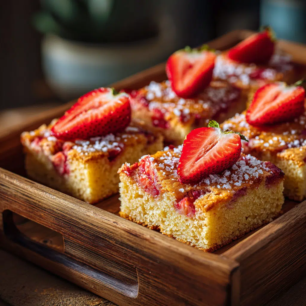 Gluten Free Strawberry Cake Bars