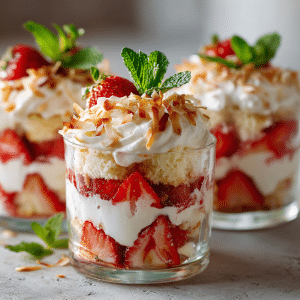 Vegan Strawberry Shortcake Dessert
